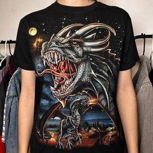 Y2k Dragon Tee